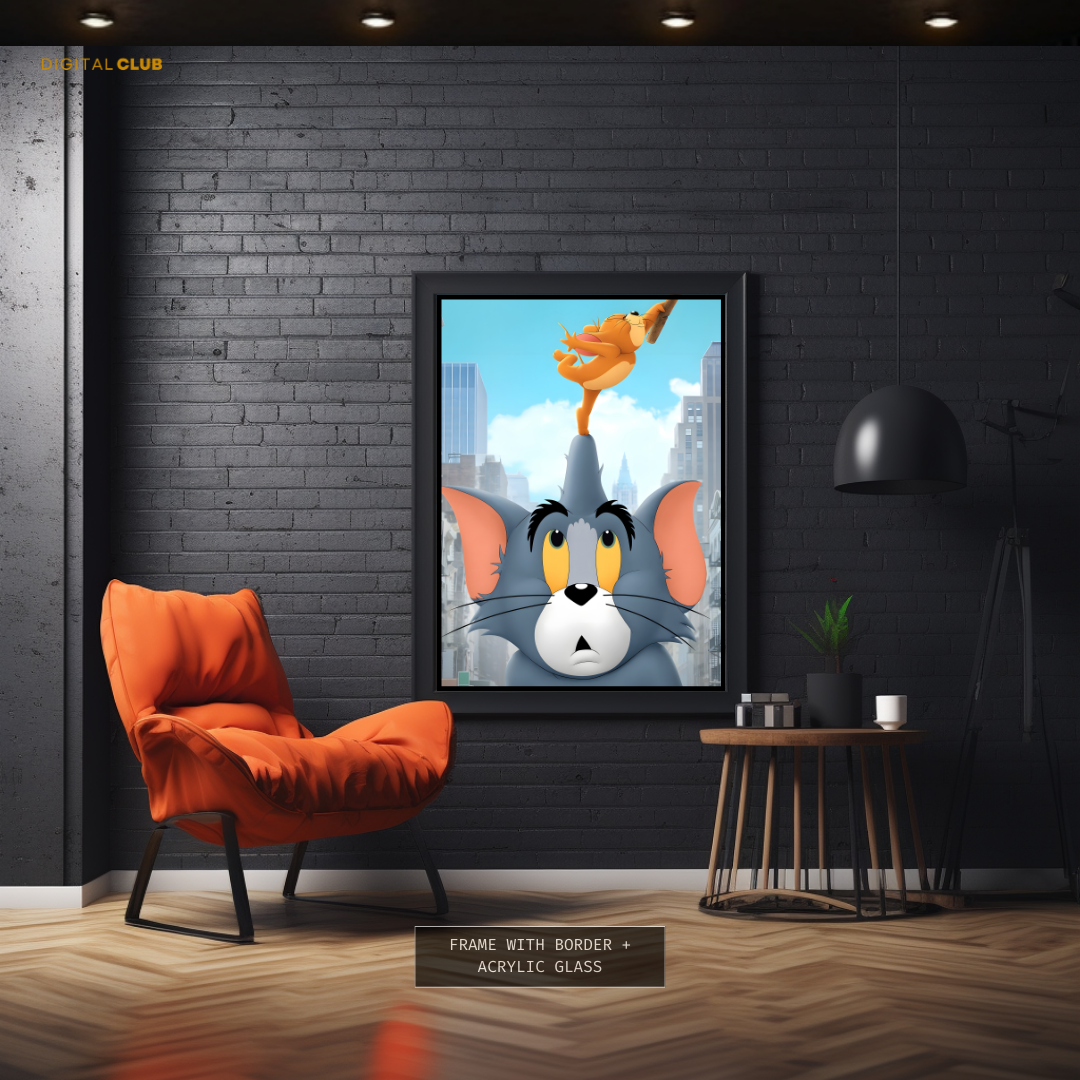 Tom & Jerry Cartoon Premium Wall Art