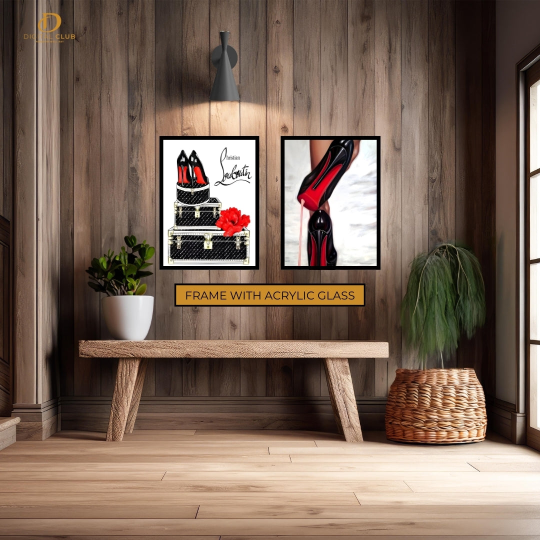 Christian Louboutin Heels - 2 Panel Wall Art