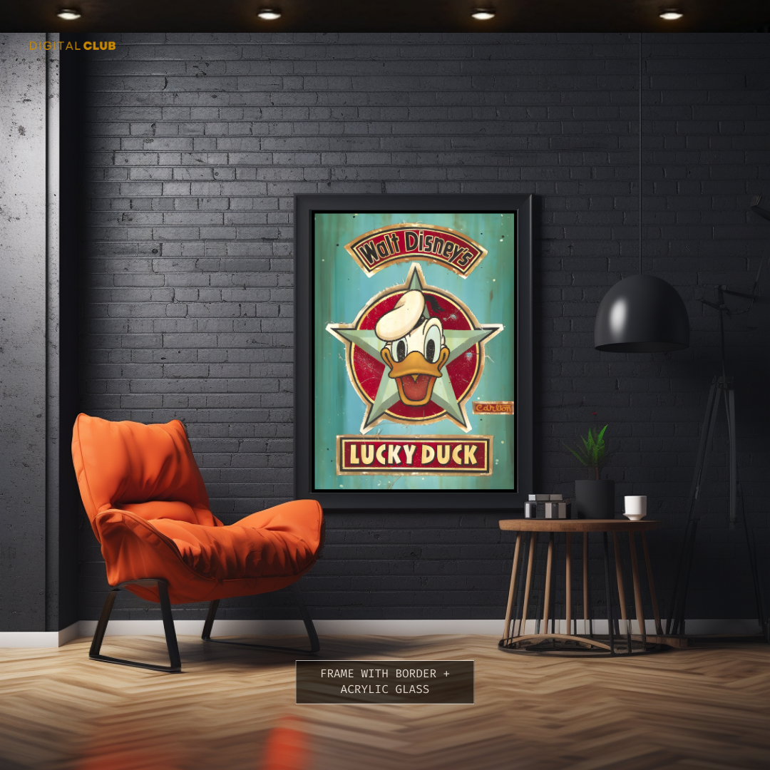 Lucky Duck Disney Premium Wall Art