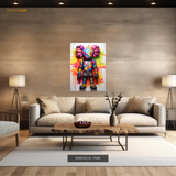 Kaws Figurine Colourful 2 Premium Wall Art