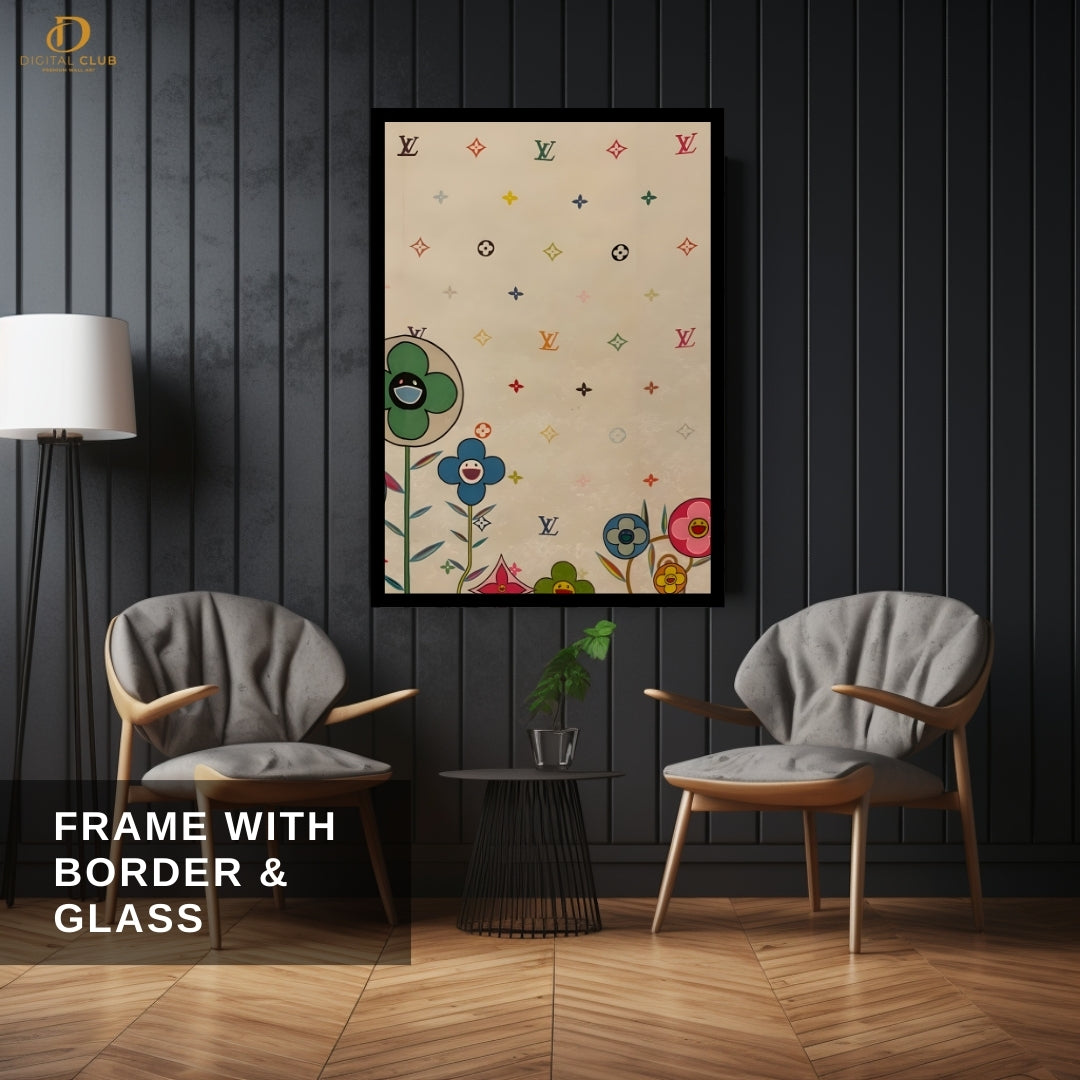 LV Pattern - Fashion & Style - Premium Wall Art