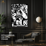 Comic  - B&W - Premium Wall Art