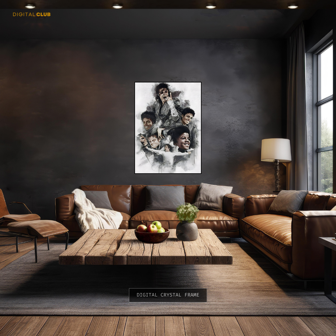 Michael Jackson King of Pop - Premium Wall Art