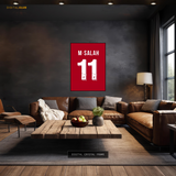 M SALAH 11 - Liverpool Shirt - Premium Wall Art