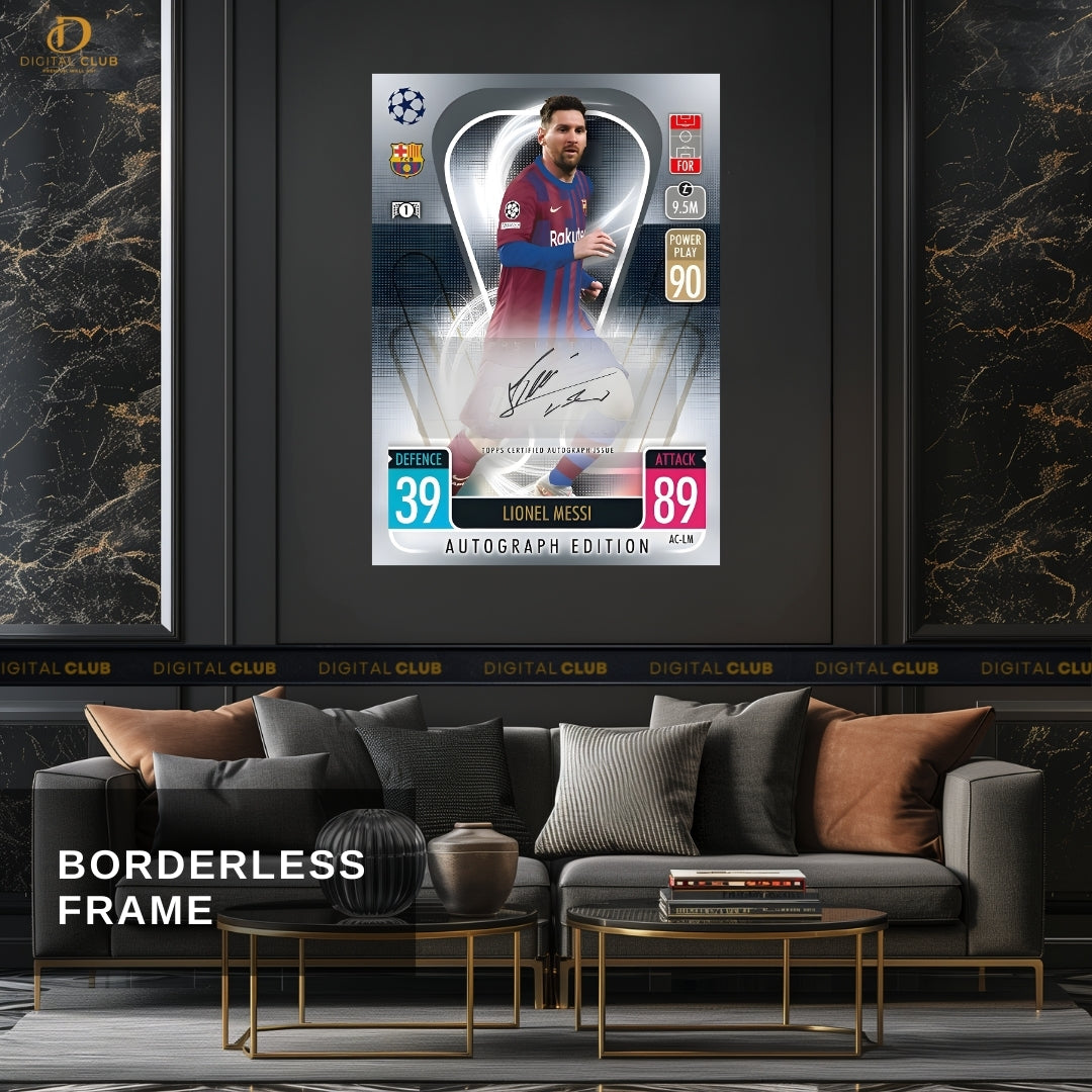 Lionel Messi - Signed - Premium Wall Art