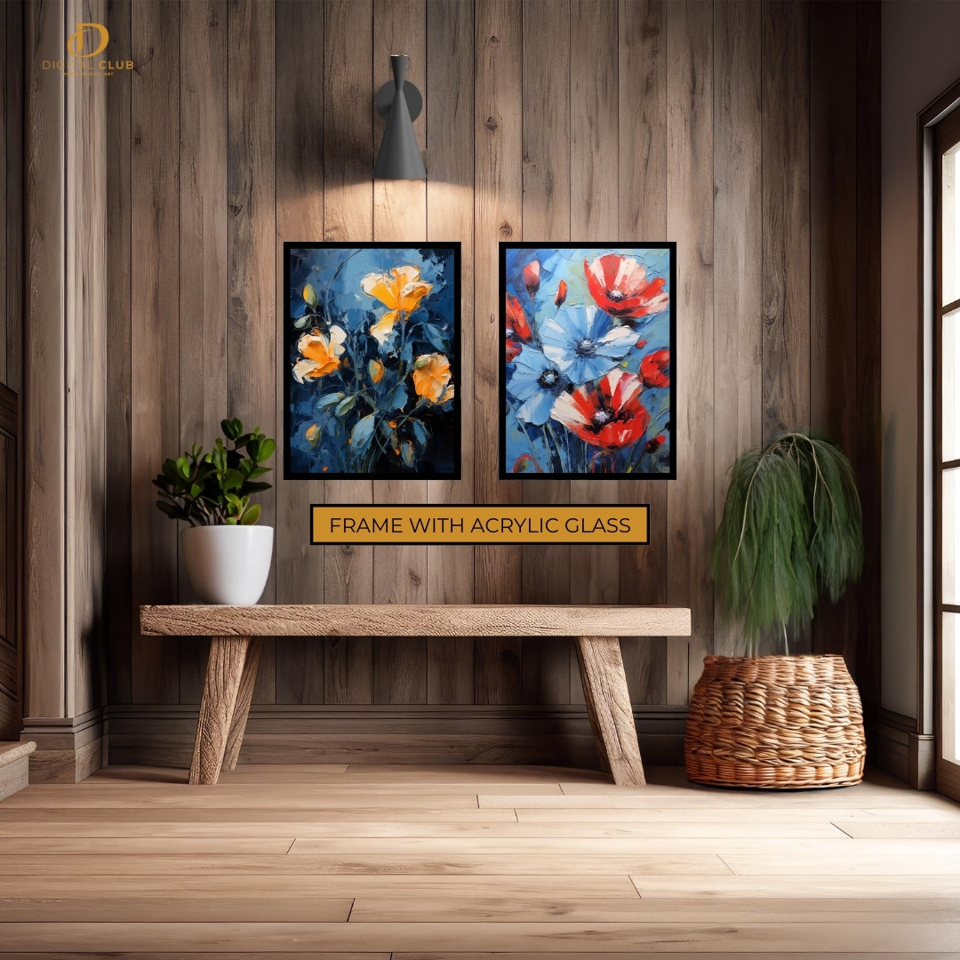 Flowers - 2 Panel Wall Art