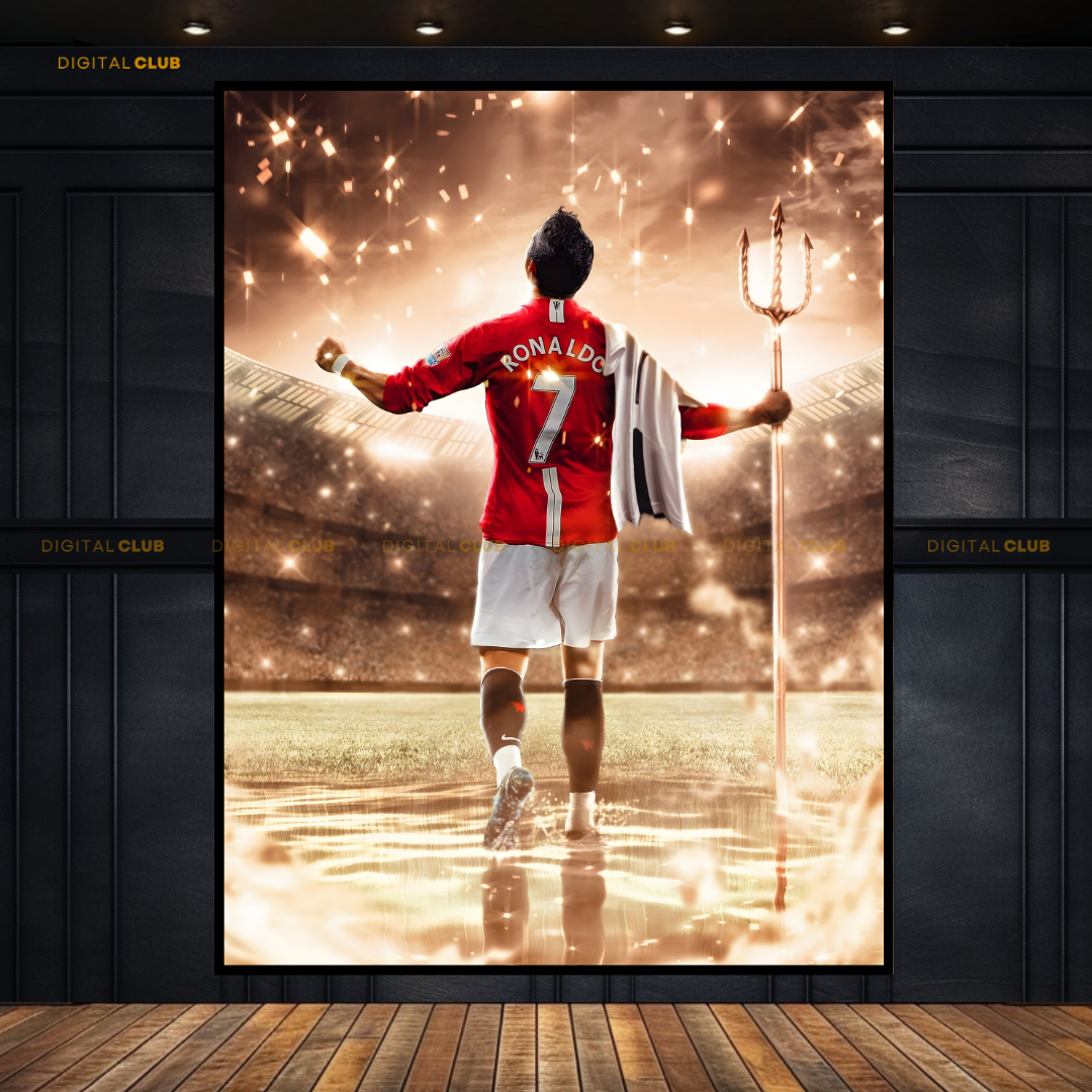 Cristiano Ronaldo Man United Premium Wall Art