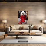 White Dog - Animal & Wildlife Premium Wall Art