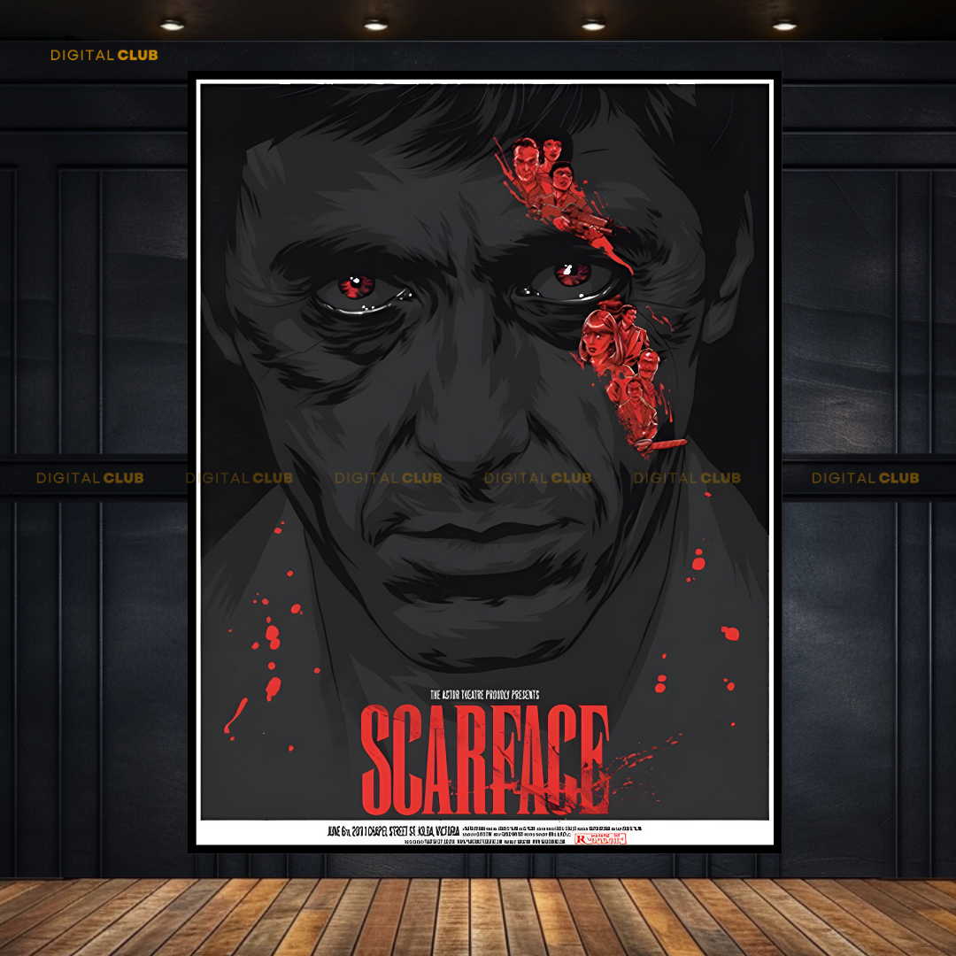 Scarface TM Movie Poster Premium Wall Art