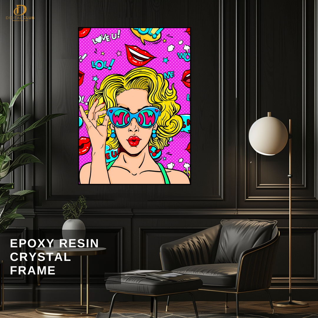 Pop Girl - Comic - Premium Wall Art