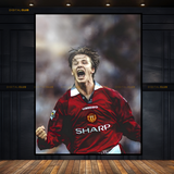 David Beckham Man United Premium Wall Art