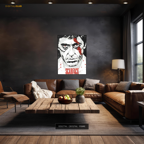 Scarface TM Black & White Premium Wall Art