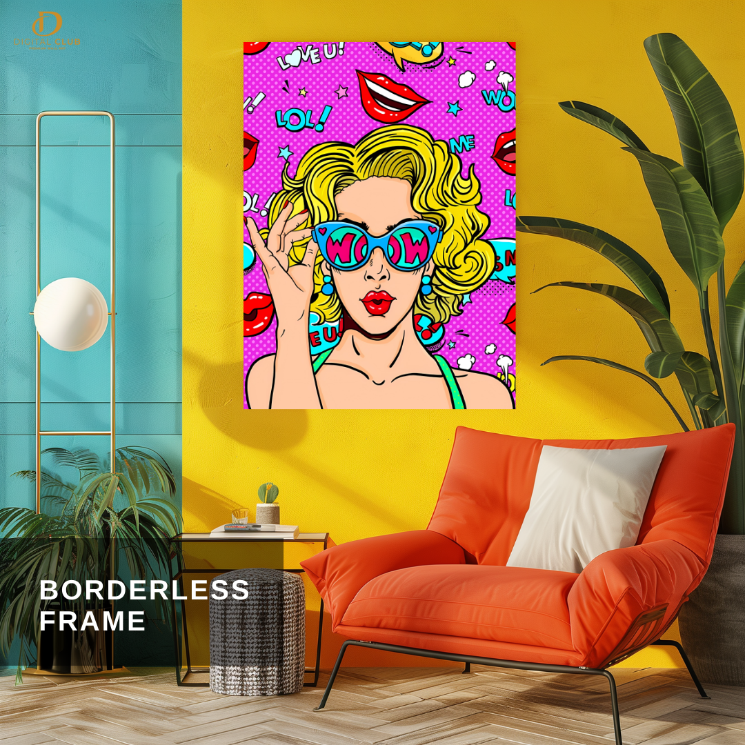 Pop Girl - Comic - Premium Wall Art