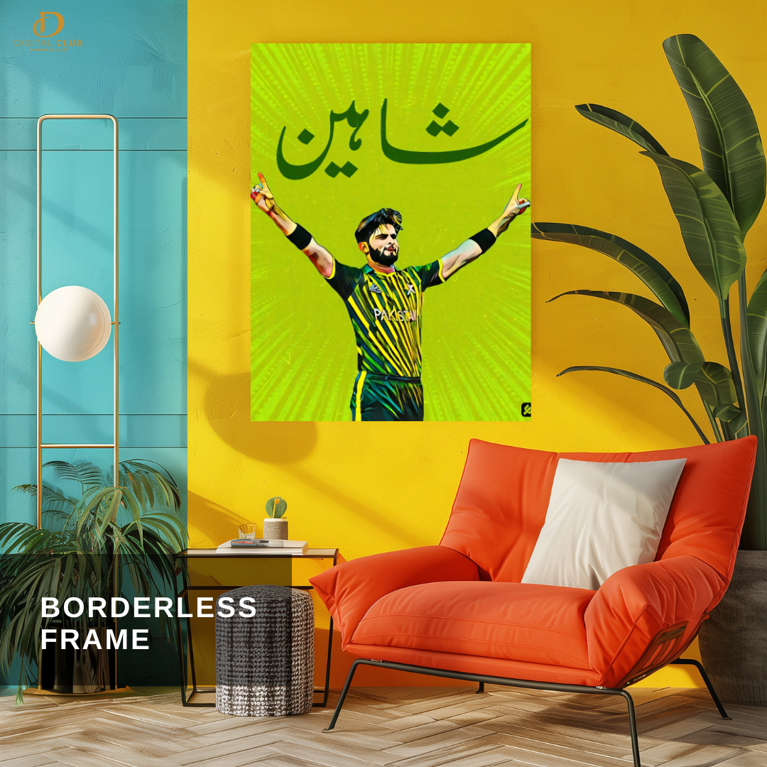 Shaheen Afridi - Cricket - Premium Wall Art