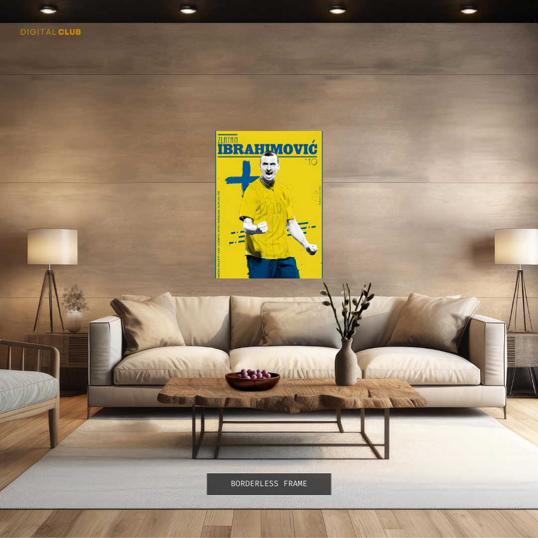 Zlatan Ibrahimovic 1 - Football - Premium Wall Art