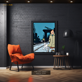 Tin Tin  - Cartoon Character - Premium Wall Art