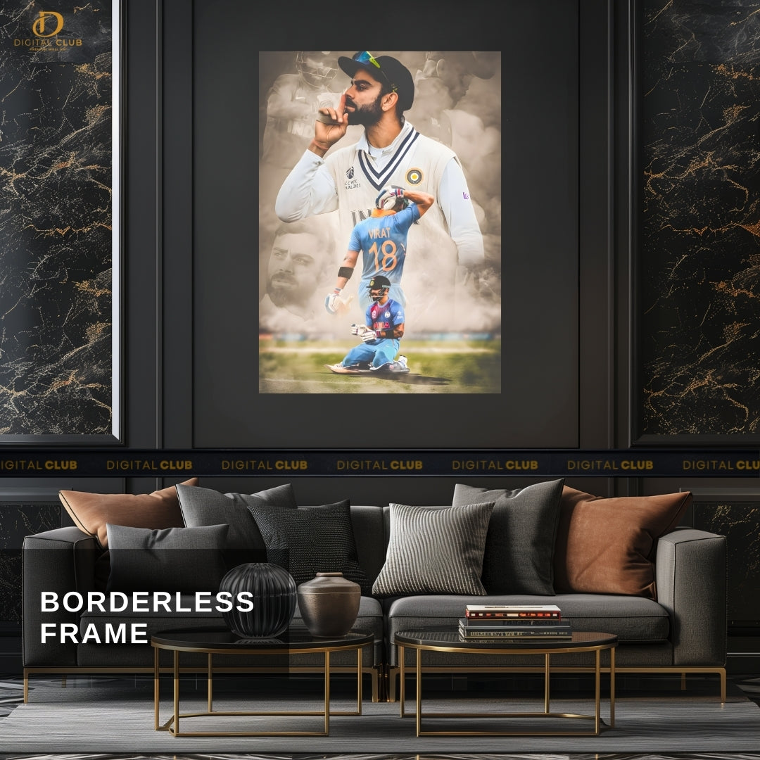 Virat Kohli 2 - Cricket - Premium Wall Art