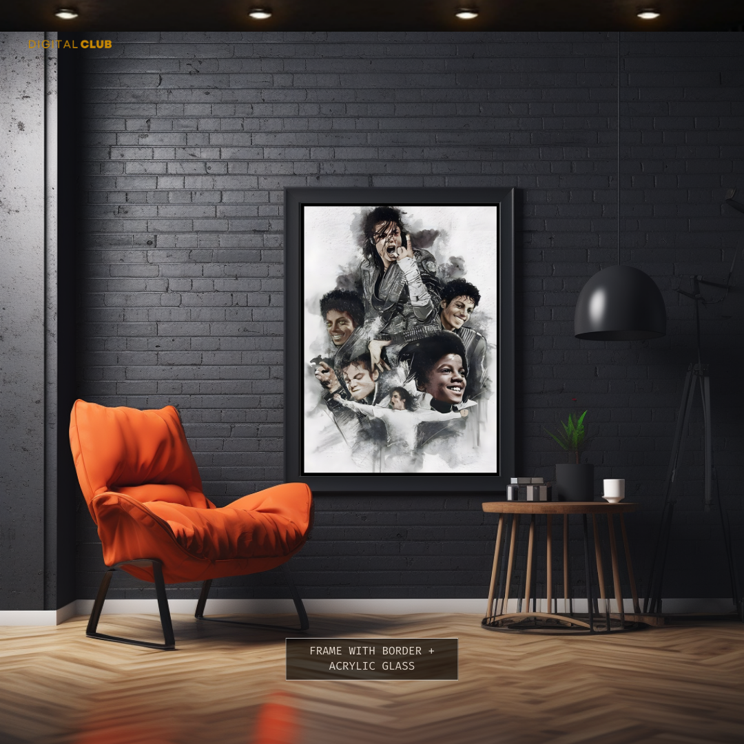 Michael Jackson King of Pop - Premium Wall Art