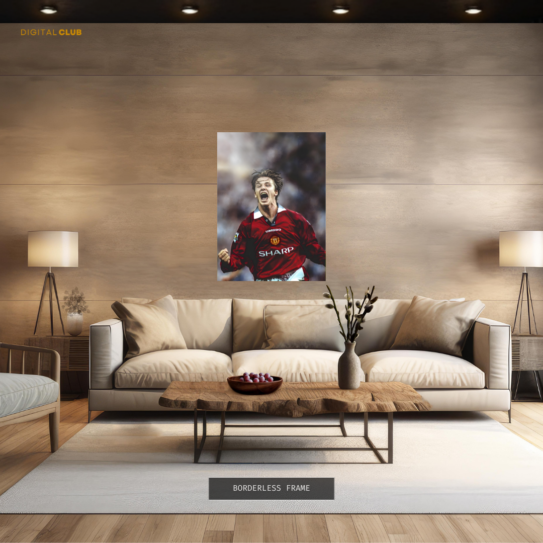 David Beckham Man United Premium Wall Art