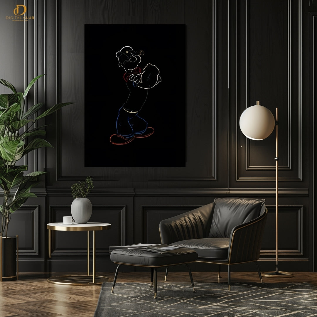 Popeye Dark - Premium Wall Art