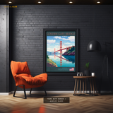 Golden Gate Bridge Usa Premium Wall Art