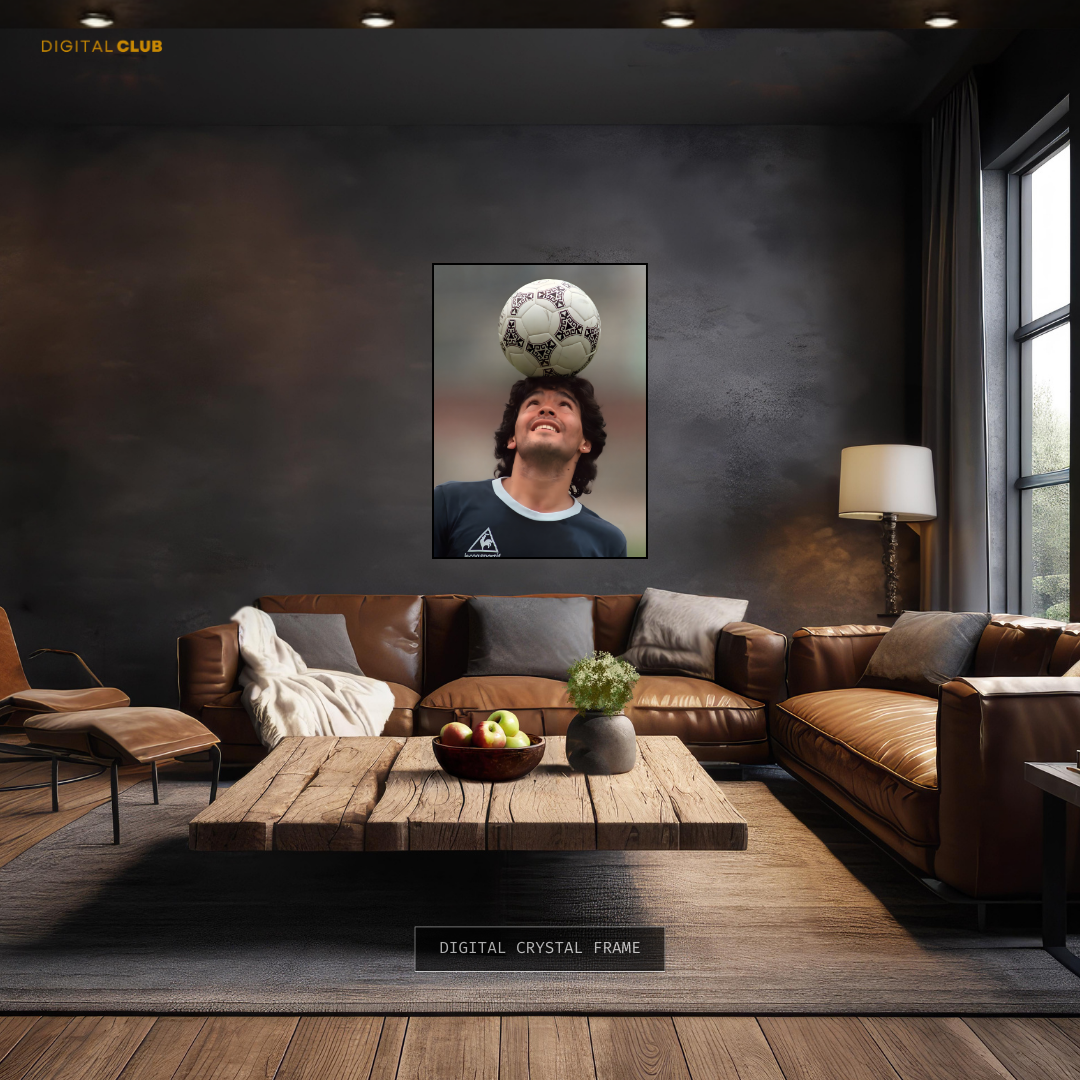 Maradona Argentina Football Premium Wall Art