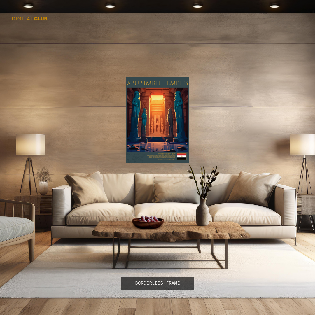 Abu Simbel Temples Egypt Premium Wall Art