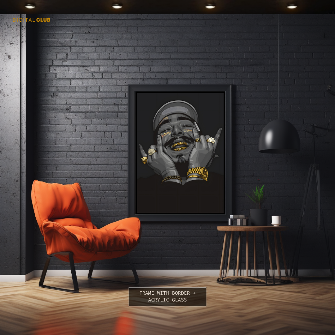 Post Malone - Music Artist - Premium Wall Art