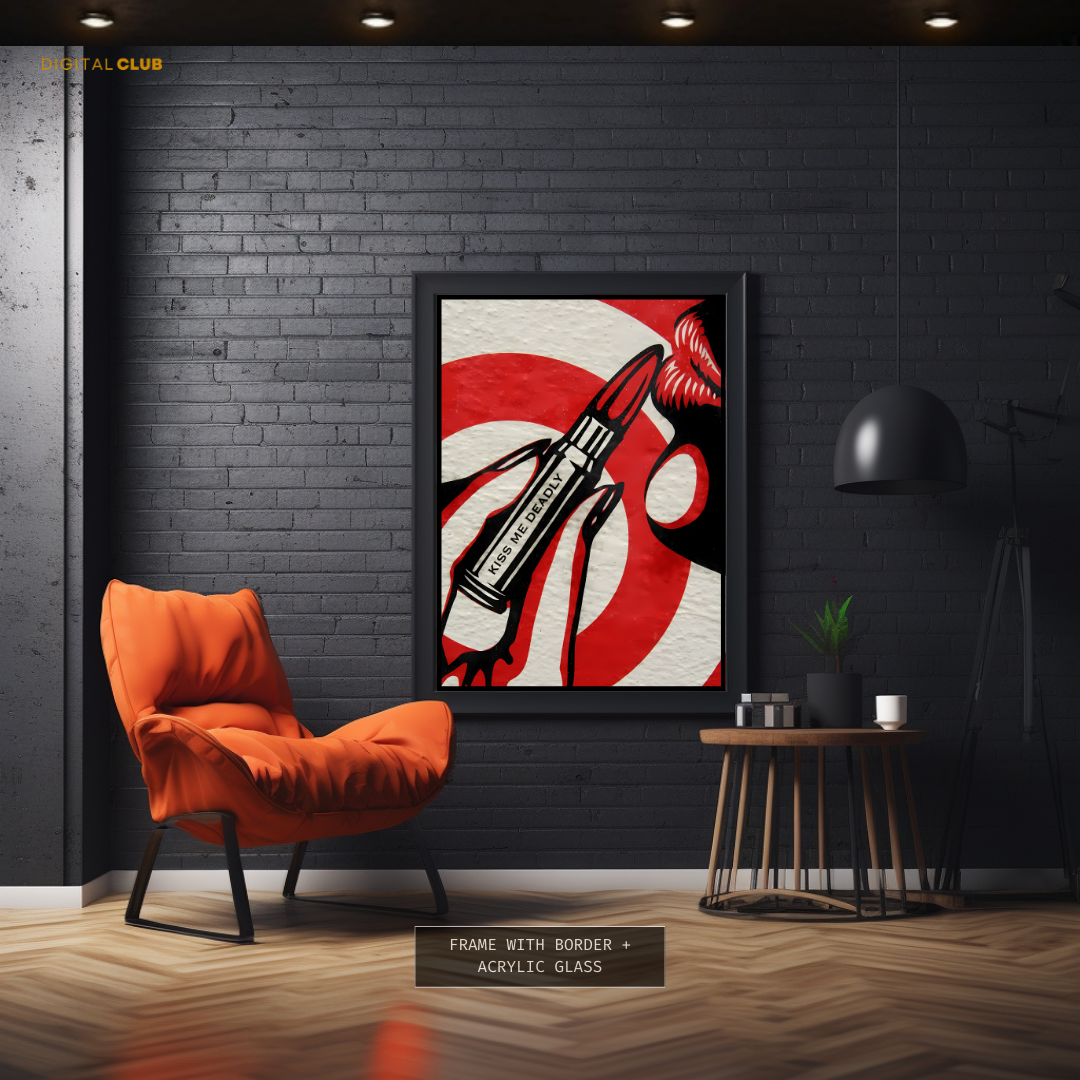 Kiss me Deadly Artwork Premium Wall Art