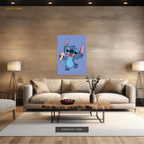 Stitch Disney Artwork - Premium Wall Art