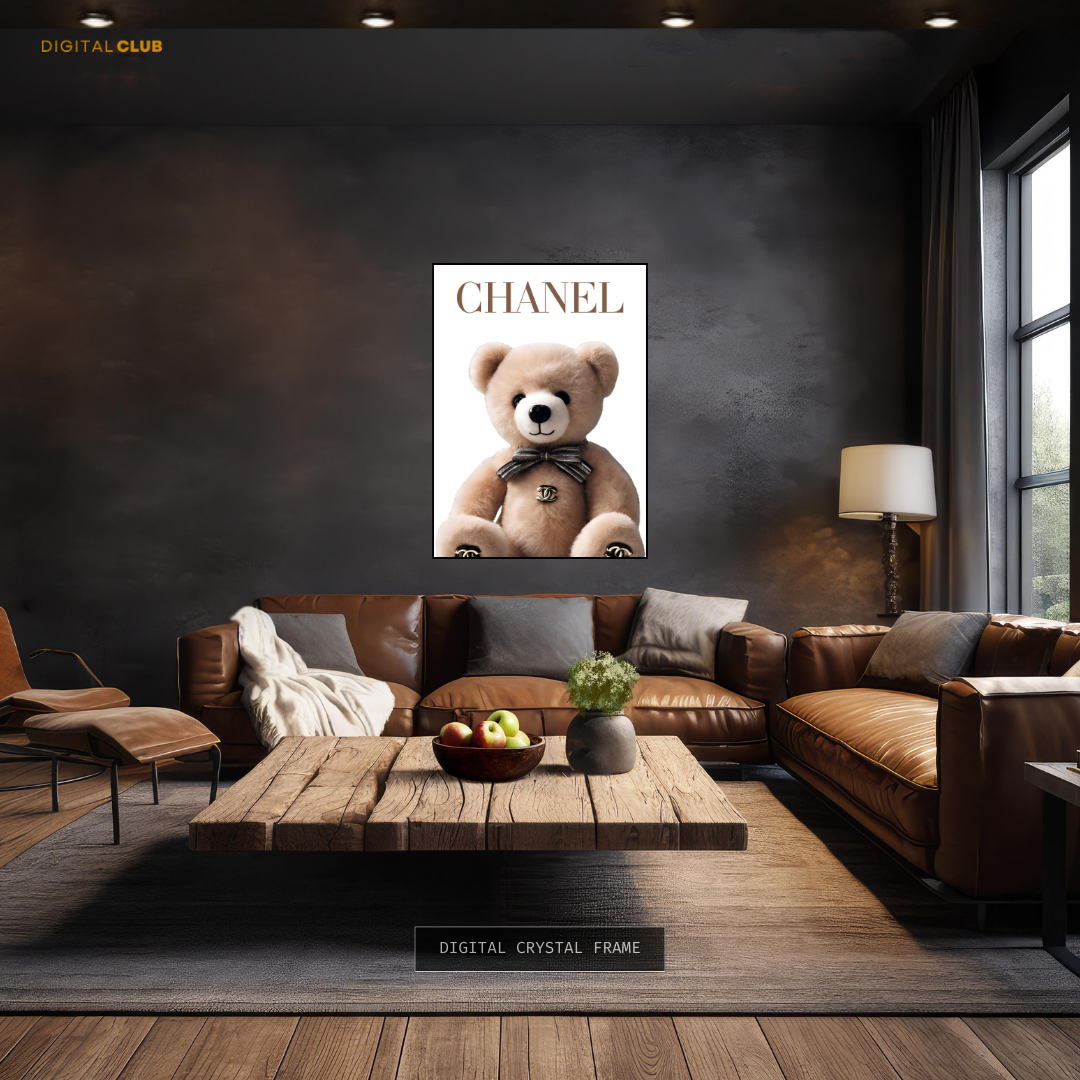 CHANEL Teddy Bear Premium Wall Art