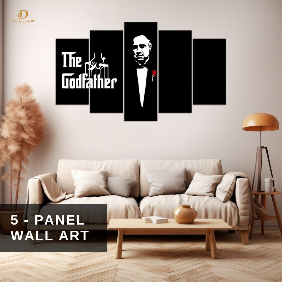 Don Corleone - Godfather - 5 Panel Wall Art