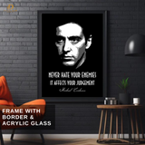 Michael Corleone - Quote - Premium Wall Art