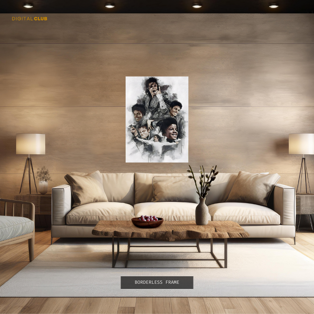 Michael Jackson King of Pop - Premium Wall Art