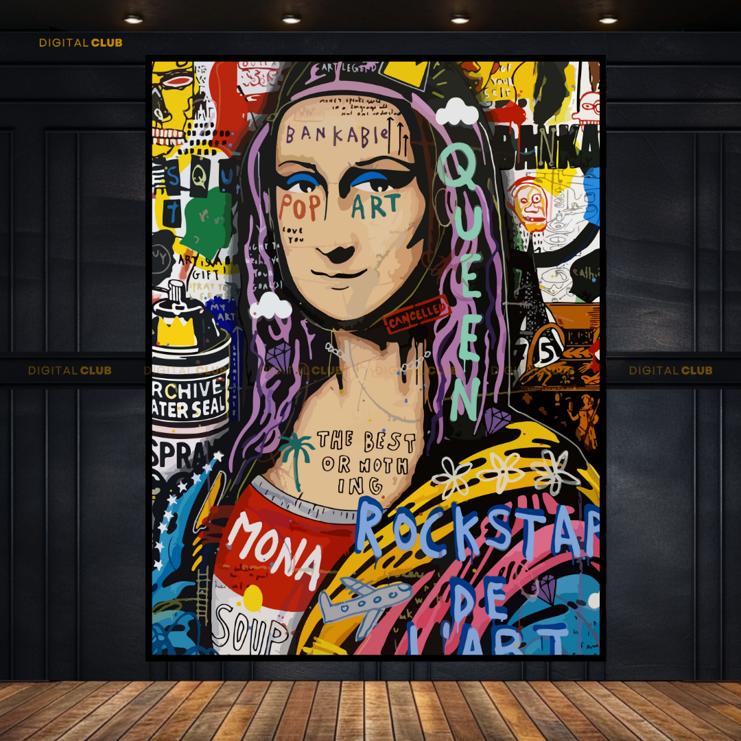 Mona Lisa - Pop ART - Premium Wall Art