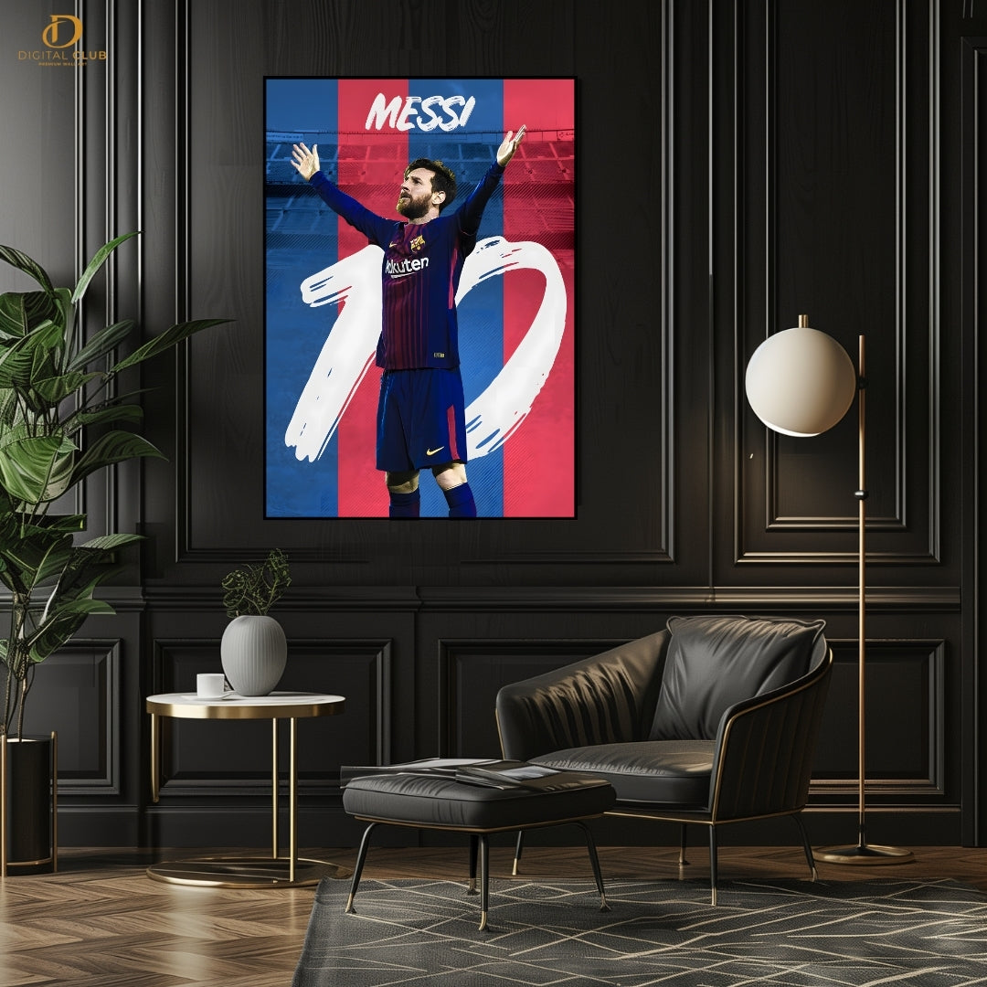 Lionel Messi - Football - Premium Wall Art