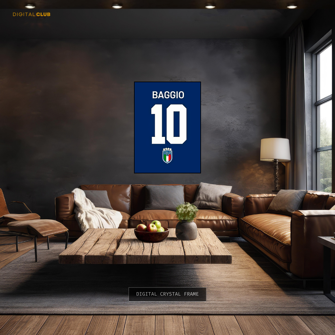 Baggio 10 - Football - Premium Wall Art