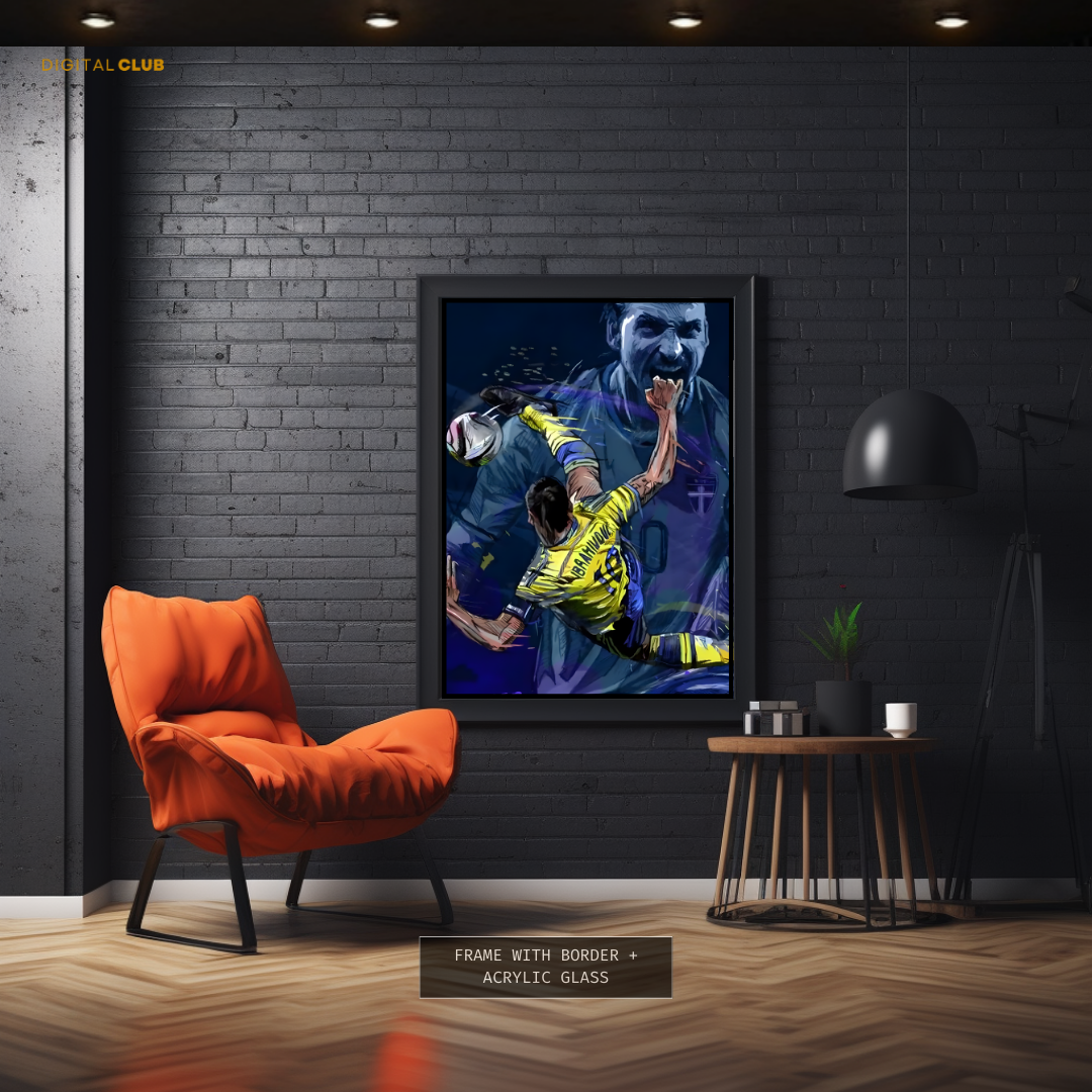 Ibrahimovic - Football Artwork - Premium Wall Art