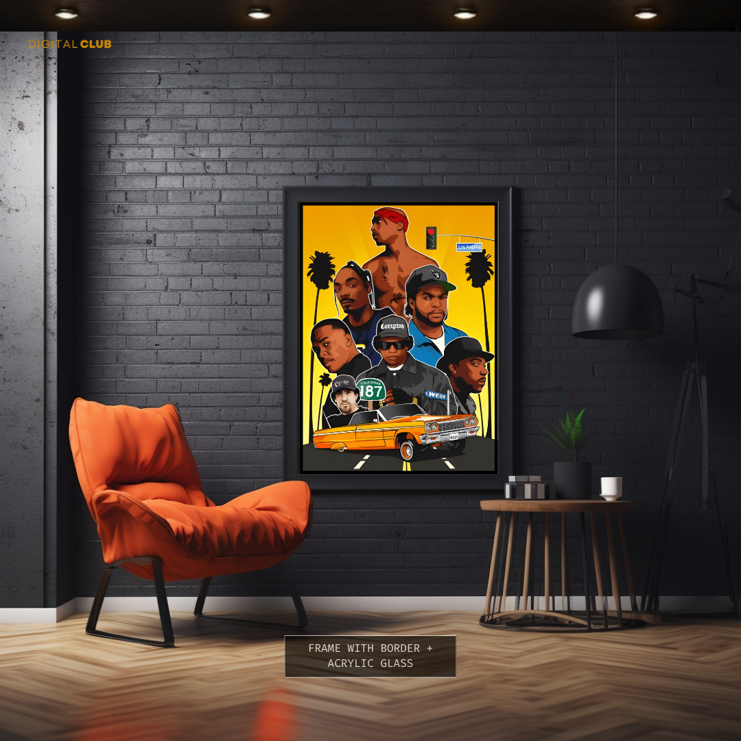 HipHop Artist - Artwork - Premium Wall Art