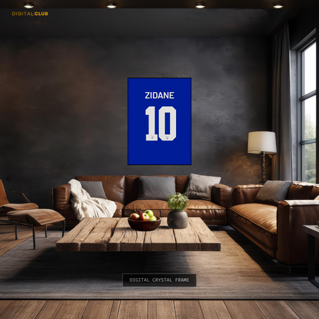 Zidane 10 - Football - Premium Wall Art