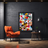 Famous Cartoon Characters - 2 Premium Wall Art