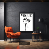 Beautiful Girl VOGUE Magazine Fashion Premium Wall Art