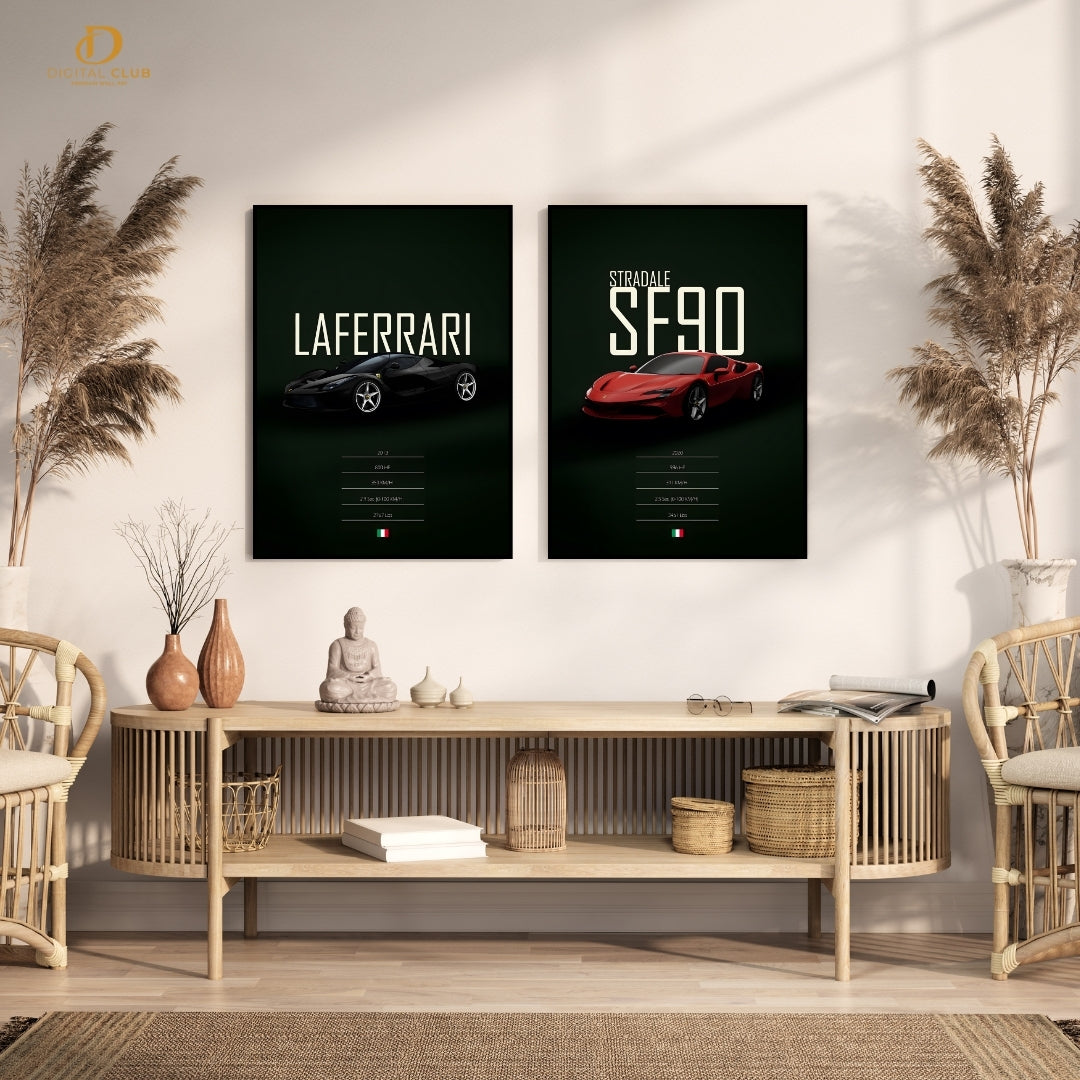 Ferrari Artwork - 2 Panel Wall Art