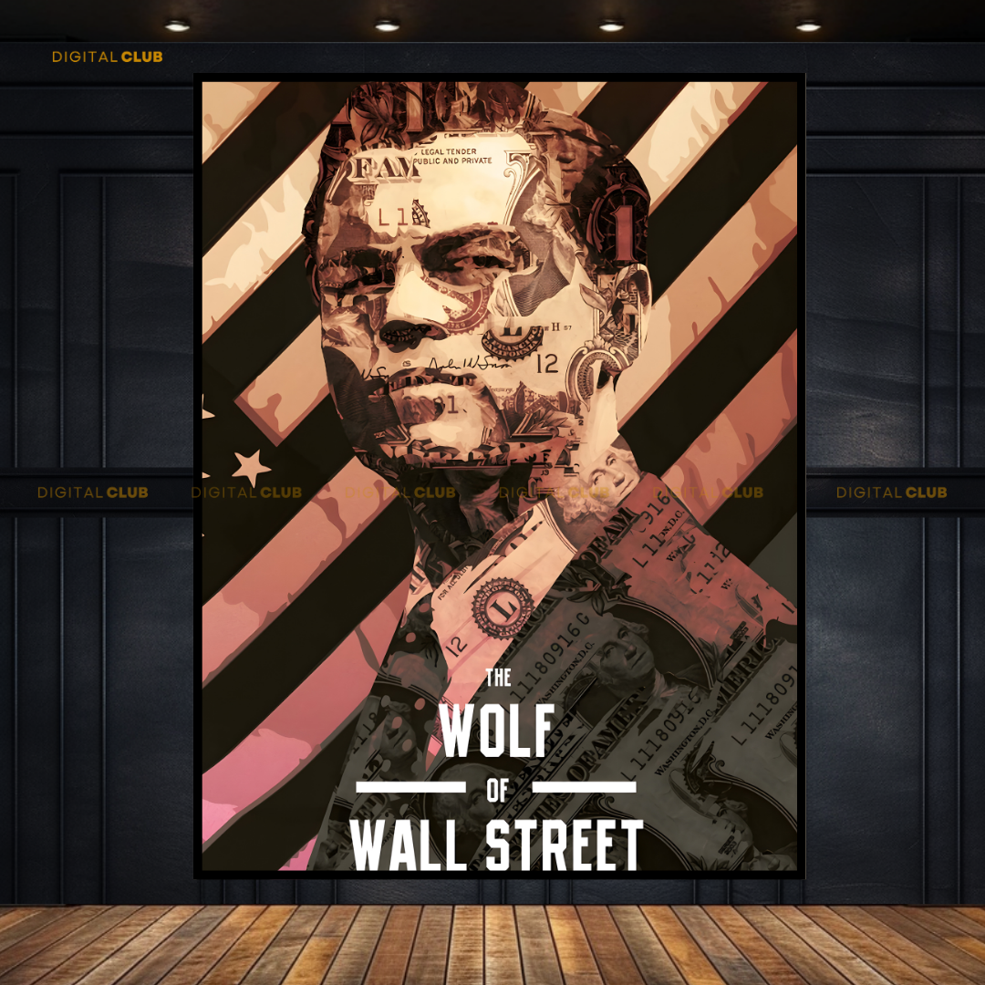 The Wolf of Wall Street Movie Artwork 2 Premium Wall Art