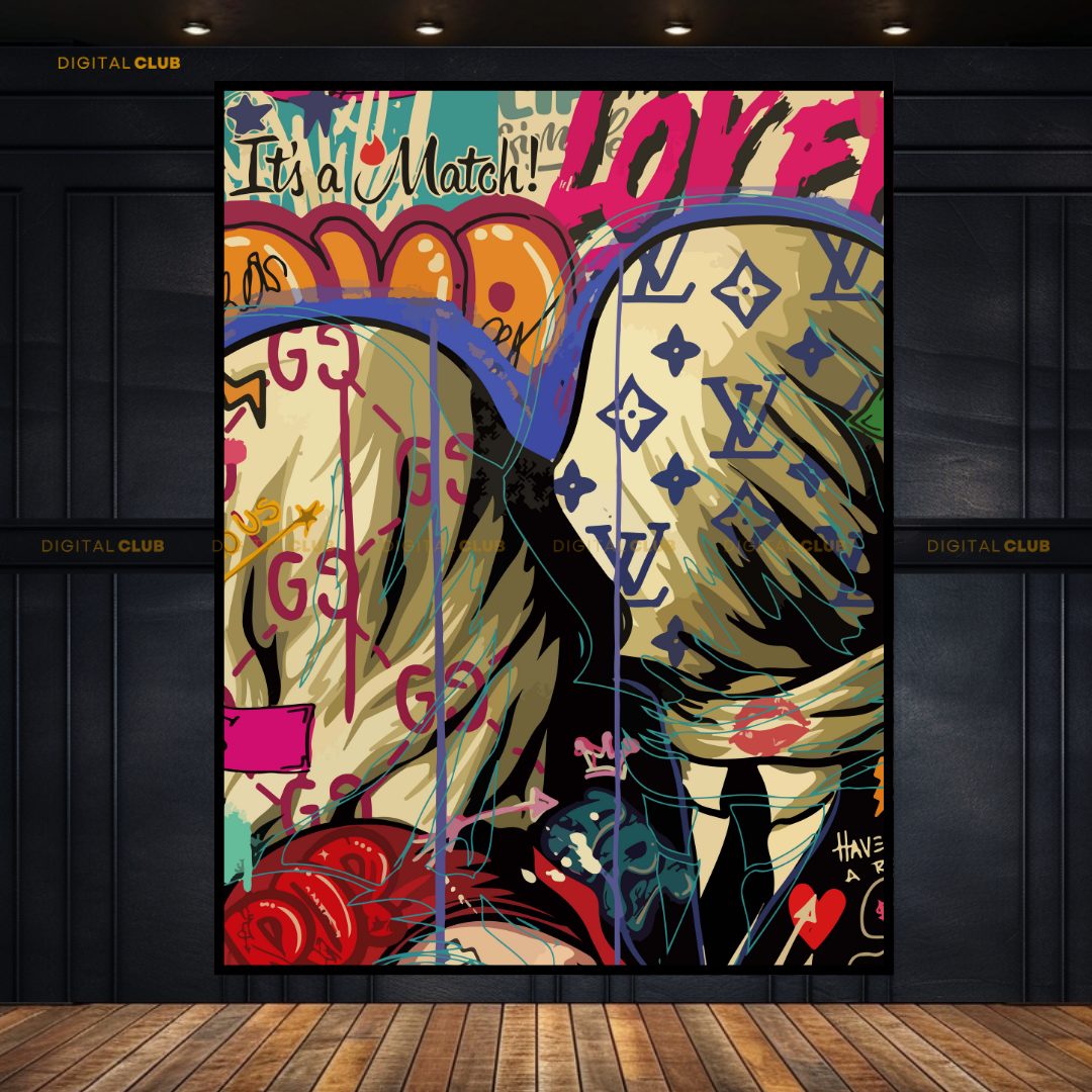 LV x Gucci - Pop ART - Premium Wall Art