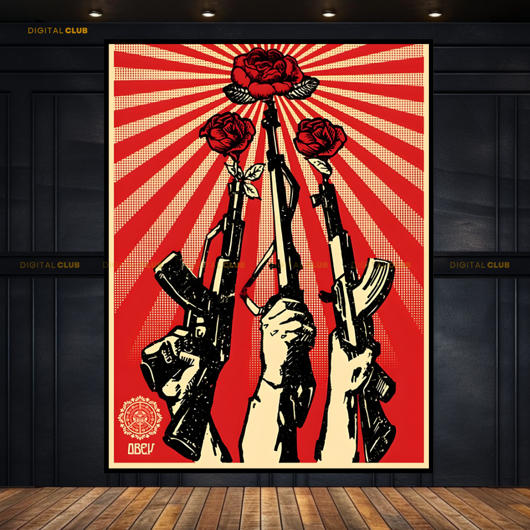 Guns & Roses Artwork Premium Wall Art