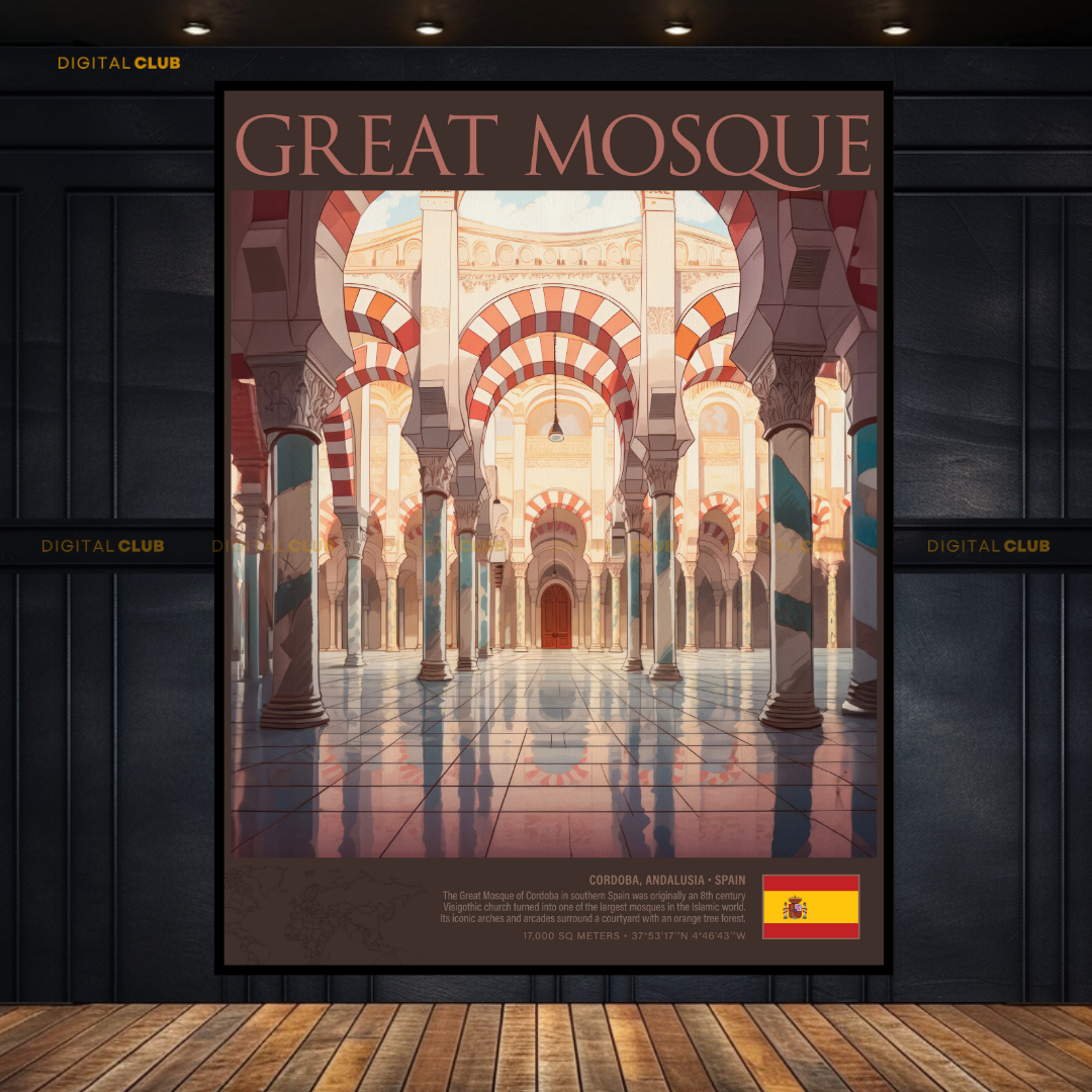 Great Mosque Spain Premium Wall Art