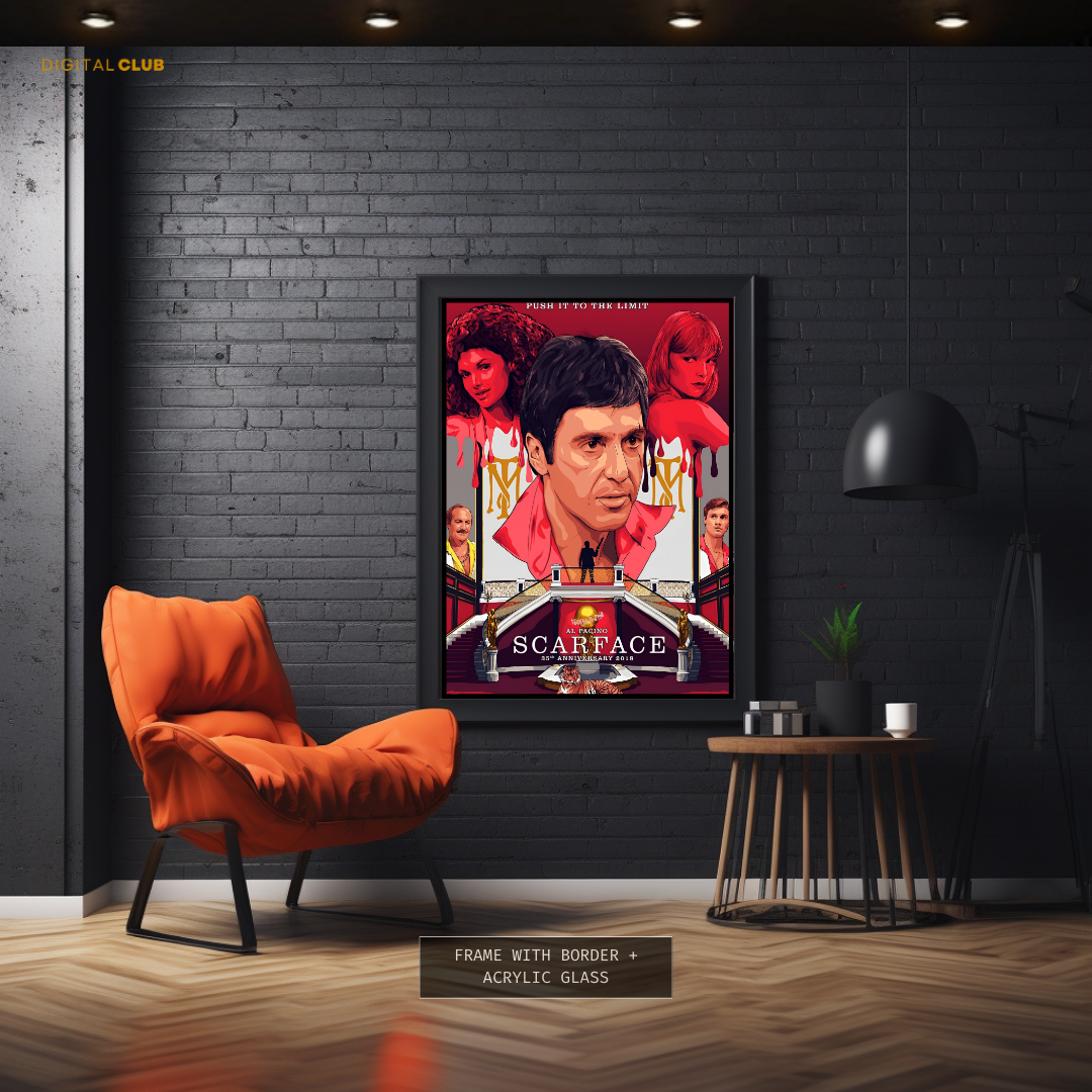 Scarface Gangster Movie Art Premium Wall Art