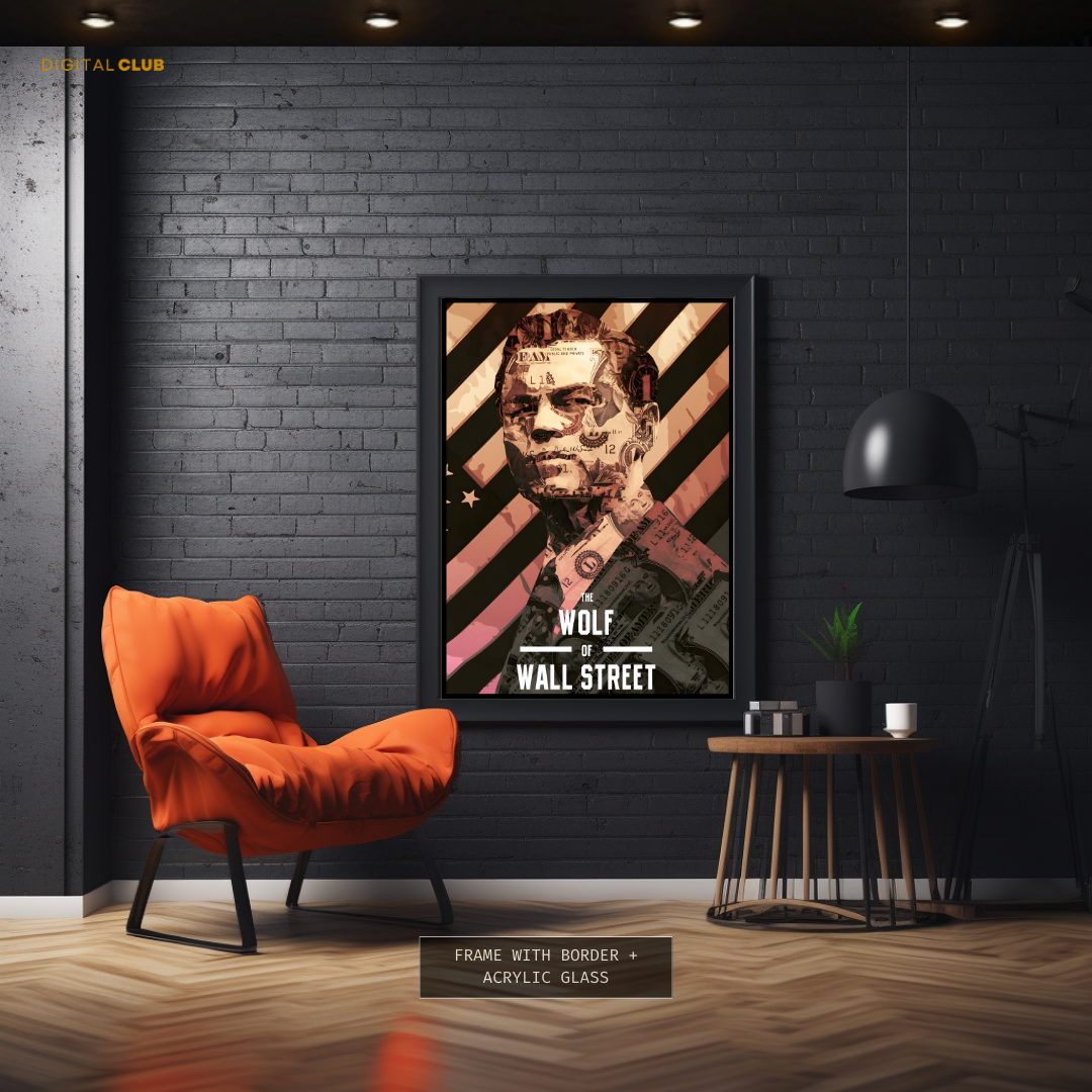 The Wolf of Wall Street Movie Artwork 2 Premium Wall Art