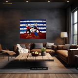 Popeye the Sailor Man & Olive Oyl Premium Wall Art